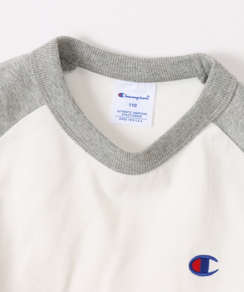 Champion（チャンピオン）の「【Champion/チャンピオン】キッズ ベーシック ラグランロングスリーブTシャツ（Tシャツ/カットソー・キッズ・ネイビー/グレー/ブラック/グレー系その他7/その他・140/130/160/120/150/110/100）」の11枚目の写真