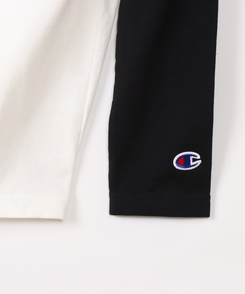 Champion（チャンピオン）の「【Champion/チャンピオン】キッズ ベーシック ラグランロングスリーブTシャツ（Tシャツ/カットソー・キッズ・ネイビー/グレー/ブラック/グレー系その他7/その他・140/130/160/120/150/110/100）」の6枚目の写真