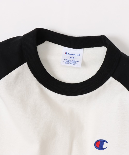 Champion（チャンピオン）の「【Champion/チャンピオン】キッズ ベーシック ラグランロングスリーブTシャツ（Tシャツ/カットソー・キッズ・ネイビー/グレー/ブラック/グレー系その他7/その他・140/130/160/120/150/110/100）」の8枚目の写真