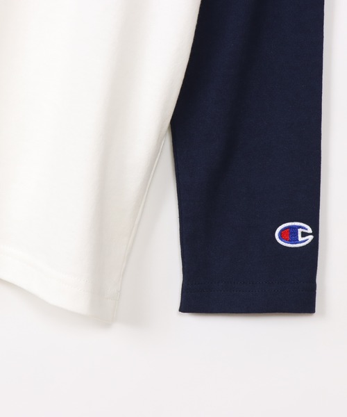 Champion（チャンピオン）の「【Champion/チャンピオン】キッズ ベーシック ラグランロングスリーブTシャツ（Tシャツ/カットソー・キッズ・ネイビー/グレー/ブラック/グレー系その他7/その他・140/130/160/120/150/110/100）」の15枚目の写真