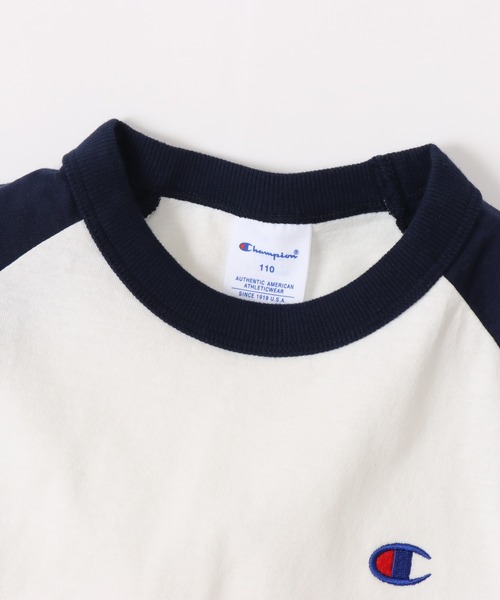 Champion（チャンピオン）の「【Champion/チャンピオン】キッズ ベーシック ラグランロングスリーブTシャツ（Tシャツ/カットソー・キッズ・ネイビー/グレー/ブラック/グレー系その他7/その他・140/130/160/120/150/110/100）」の17枚目の写真