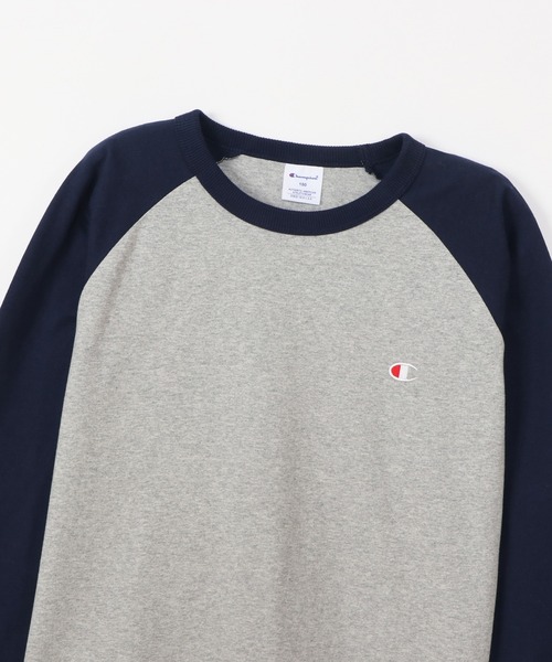 Champion（チャンピオン）の「【Champion/チャンピオン】キッズ ベーシック ラグランロングスリーブTシャツ（Tシャツ/カットソー・キッズ・ネイビー/グレー/ブラック/グレー系その他7/その他・140/130/160/120/150/110/100）」の20枚目の写真