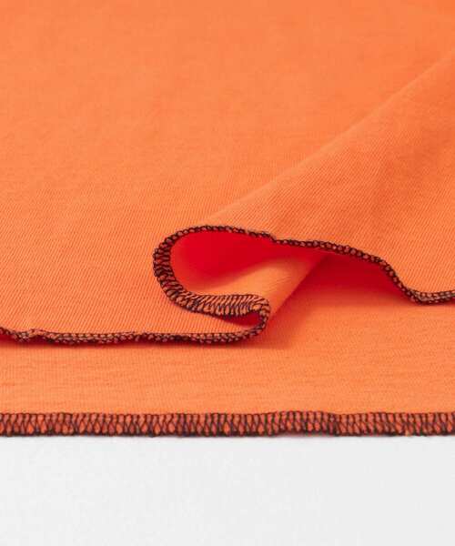 ITEMS URBANRESEARCH（アイテムズ アーバンリサーチ）の「ラウンドロングTシャツ（Tシャツ/カットソー・レディース・ホワイト系その他/オレンジ/ブラック系その他・FREE）」の8枚目の写真