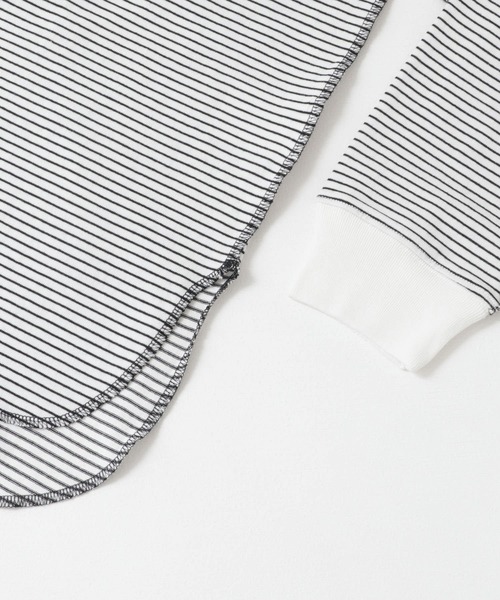 ITEMS URBANRESEARCH（アイテムズ アーバンリサーチ）の「ラウンドロングTシャツ（Tシャツ/カットソー・レディース・ホワイト系その他/オレンジ/ブラック系その他・FREE）」の9枚目の写真