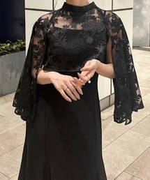 アニュアンス anuans エンブロイダリーレースケープセットドレス