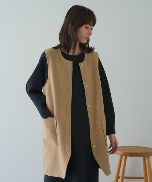 古布ロングベスト russet（ラシット）の「《qurumu》ロングベスト(KS-263)（ベスト