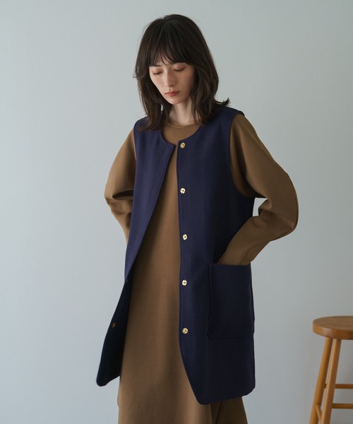 russet（ラシット）の「《qurumu》ロングベスト(KS-263)（ベスト