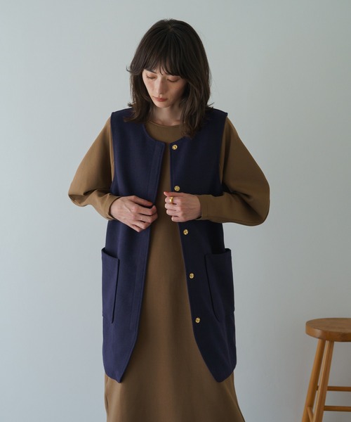 russet（ラシット）の「《qurumu》ロングベスト(KS-263)（ベスト