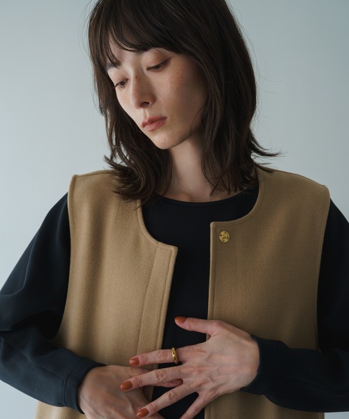 russet（ラシット）の「《qurumu》ロングベスト(KS-263)（ベスト