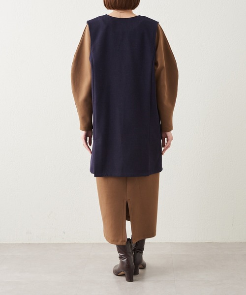 russet（ラシット）の「《qurumu》ロングベスト(KS-263)（ベスト