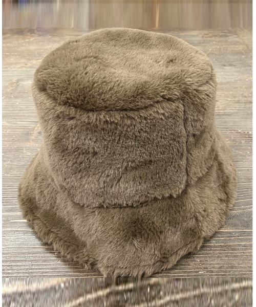 UP START（アップスタート）の「【Strawberry Vally】フェイクファーハット 大人カジュアル（ハット・レディース・ブラック/ベージュ/ブラウン・FREE）」の3枚目の写真