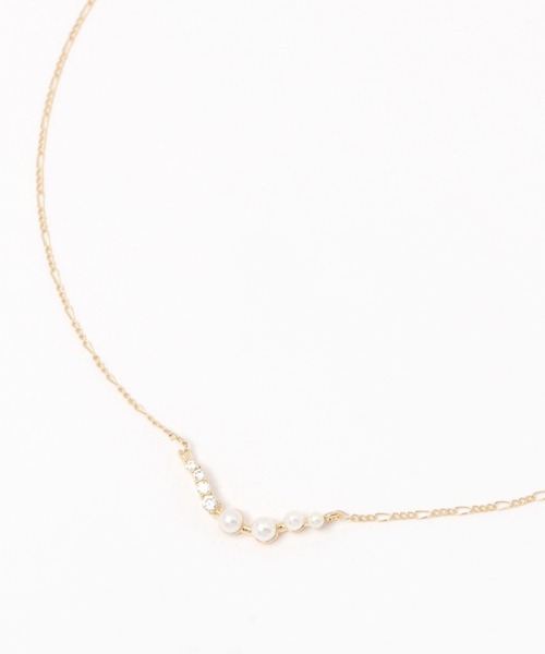 saloon（サルーン）の「SALOON(サルーン)/ミニパールネックレス（ネックレス・レディース・その他1・FREE）」の2枚目の写真