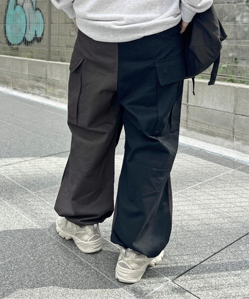 CPCM（シーピーシーエム）の「綿ツイルカーゴパンツ（カーゴパンツ・メンズ・アイボリー/カーキ/ブラック/オリーブ/チャコールグレー・FREE）」の17枚目の写真