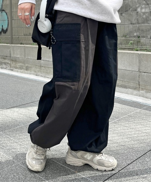 CPCM（シーピーシーエム）の「綿ツイルカーゴパンツ（カーゴパンツ・メンズ・アイボリー/カーキ/ブラック/オリーブ/チャコールグレー・FREE）」の14枚目の写真