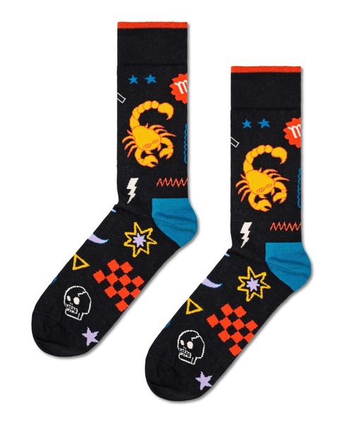 Happy Socks(ハッピーソックス)の「Happy Socks Zodiac 星座 クルーソックス 10231116-1127(ソックス/靴下・レディース・J/B/A/K/I/F/D/L/E/C/H/G・M/L)」の1枚目の写真