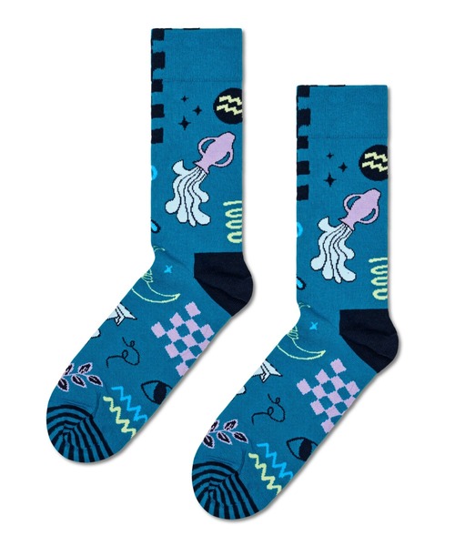 Happy Socks(ハッピーソックス)の「Happy Socks Zodiac 星座 クルーソックス 10231116-1127(ソックス/靴下・レディース・J/B/A/K/I/F/D/L/E/C/H/G・M/L)」の11枚目の写真