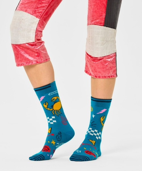 Happy Socks(ハッピーソックス)の「Happy Socks Zodiac 星座 クルーソックス 10231116-1127(ソックス/靴下・レディース・J/B/A/K/I/F/D/L/E/C/H/G・M/L)」の20枚目の写真