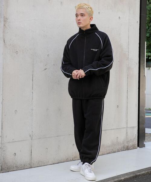 WEGO（ウィゴー）の「WEGO/フリース パイピングトラックジャケット（ブルゾン・メンズ・ブラック・MEDIUM/LARGE）」の15枚目の写真