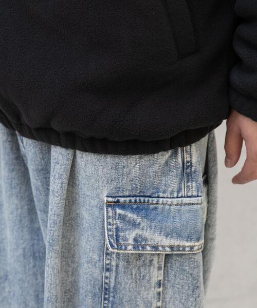 WEGO（ウィゴー）の「WEGO/フリース パイピングトラックジャケット（ブルゾン・メンズ・ブラック・MEDIUM/LARGE）」の6枚目の写真