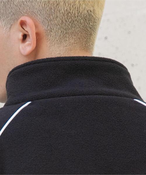 WEGO（ウィゴー）の「WEGO/フリース パイピングトラックジャケット（ブルゾン・メンズ・ブラック・MEDIUM/LARGE）」の7枚目の写真