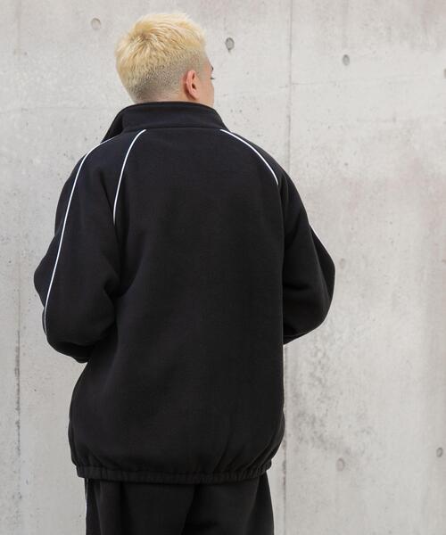 WEGO（ウィゴー）の「WEGO/フリース パイピングトラックジャケット（ブルゾン・メンズ・ブラック・MEDIUM/LARGE）」の11枚目の写真