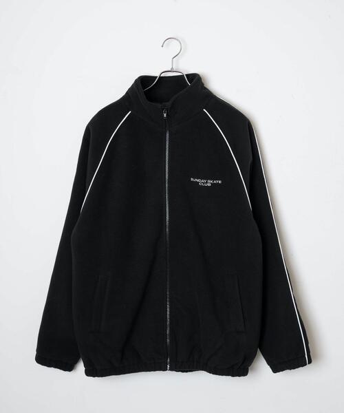 WEGO（ウィゴー）の「WEGO/フリース パイピングトラックジャケット（ブルゾン・メンズ・ブラック・MEDIUM/LARGE）」の16枚目の写真