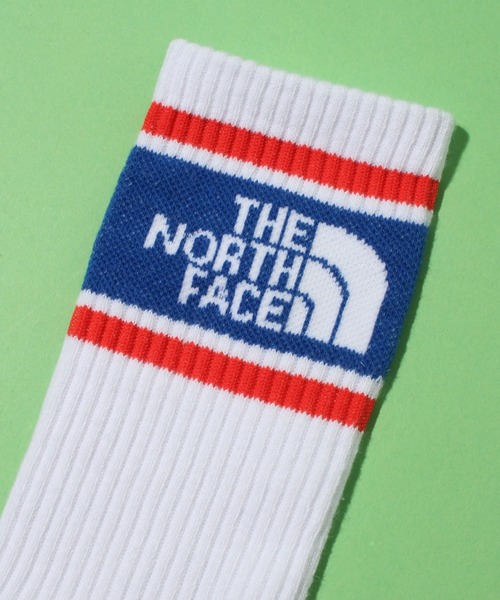 THE NORTH FACE（ザノースフェイス）の「【THE NORTH FACE/ザノースフェイス】MID SOCKS/ミッド ソックス ロゴ（ソックス/靴下・メンズ・ブラック/ホワイト×ブルー/ブラック系その他/ホワイト×グリーン・M/L）」の9枚目の写真