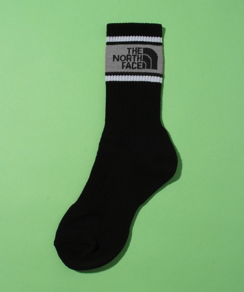 THE NORTH FACE（ザノースフェイス）の「【THE NORTH FACE/ザノースフェイス】MID SOCKS/ミッド ソックス ロゴ（ソックス/靴下・メンズ・ブラック/ホワイト×ブルー/ブラック系その他/ホワイト×グリーン・M/L）」の14枚目の写真
