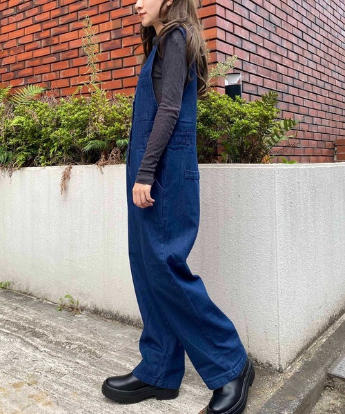 デニム Vネック オールインワン URBAN RESEARCH Sonny Label（アーバンリサーチサニーレーベル