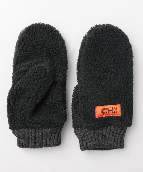 UNIVERSAL OVERALL（ユニバーサルオーバーオール）の「選べる2素材 シープボア コーデュロイ×ピーチスキン フラップ ミトングローブ（手袋・レディース・ベージュ/ブラック系その他/ブラウン系その他/ブラウン/ブラック/オフホワイト/グレー/ベージュ系その他/ホワイト系その他/ブラウン系その他2・FREE）」の11枚目の写真