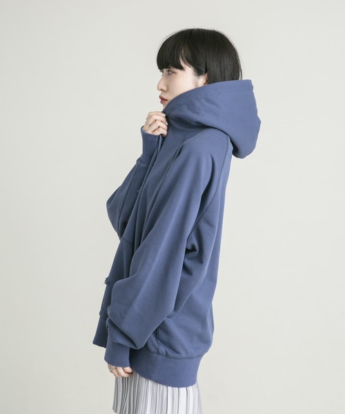 KBF(ケイビーエフ)の「ダメージBIGフーディー(パーカー・レディース・グレー/ネイビー・ONE)」の12枚目の写真