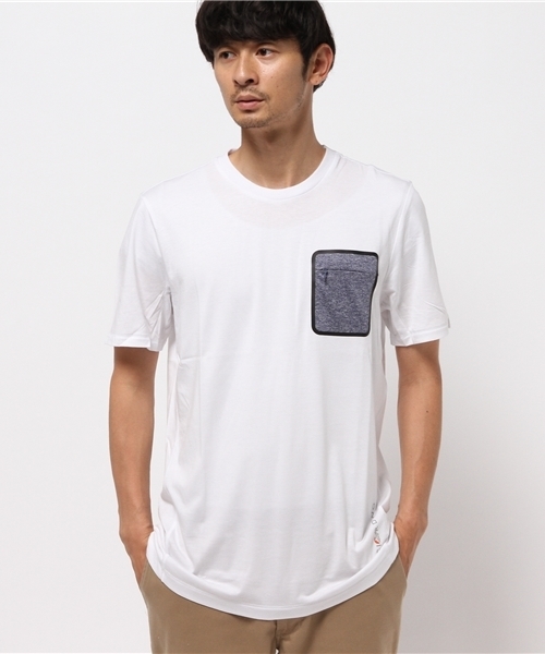 GIORDANO（ジョルダーノ）の「[GIORDANO ×　Lowe alpine]デザインポケットＴシャツ（Tシャツ/カットソー・メンズ・ホワイト/ブラック/グレー/ブルー・MEDIUM/LARGE/X-LARGE/SMALL）」の2枚目の写真