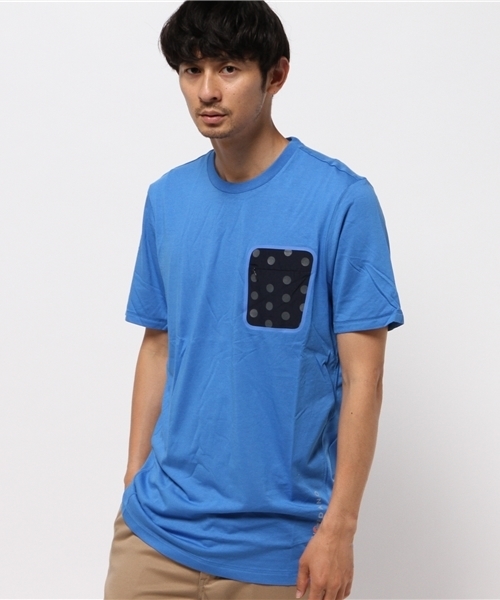 GIORDANO（ジョルダーノ）の「[GIORDANO ×　Lowe alpine]デザインポケットＴシャツ（Tシャツ/カットソー・メンズ・ホワイト/ブラック/グレー/ブルー・MEDIUM/LARGE/X-LARGE/SMALL）」の4枚目の写真