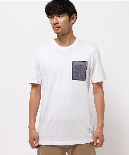 GIORDANO（ジョルダーノ）の「[GIORDANO ×　Lowe alpine]デザインポケットＴシャツ（Tシャツ/カットソー・メンズ・ホワイト/ブラック/グレー/ブルー・MEDIUM/LARGE/X-LARGE/SMALL）」の5枚目の写真