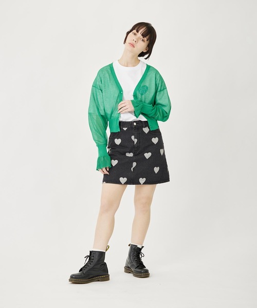 MILKFED.（ミルクフェド）の「MELTY HEART S/S TEE（Tシャツ/カットソー・レディース・ホワイト/ライトイエロー/ブラック/ライトグリーン・L/M）」の6枚目の写真