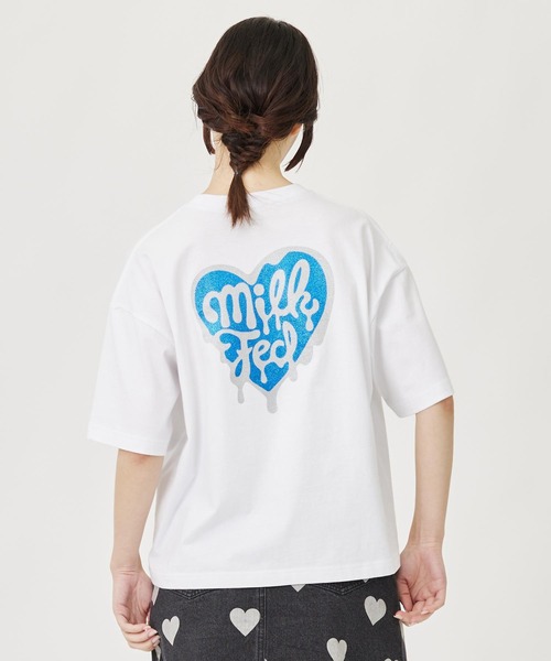 MILKFED.（ミルクフェド）の「MELTY HEART S/S TEE（Tシャツ/カットソー・レディース・ホワイト/ライトイエロー/ブラック/ライトグリーン・L/M）」の12枚目の写真