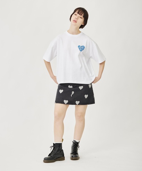 MILKFED.（ミルクフェド）の「MELTY HEART S/S TEE（Tシャツ/カットソー・レディース・ホワイト/ライトイエロー/ブラック/ライトグリーン・L/M）」の13枚目の写真