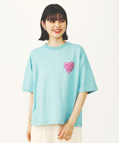 MILKFED.（ミルクフェド）の「MELTY HEART S/S TEE（Tシャツ/カットソー・レディース・ホワイト/ライトイエロー/ブラック/ライトグリーン・L/M）」の15枚目の写真