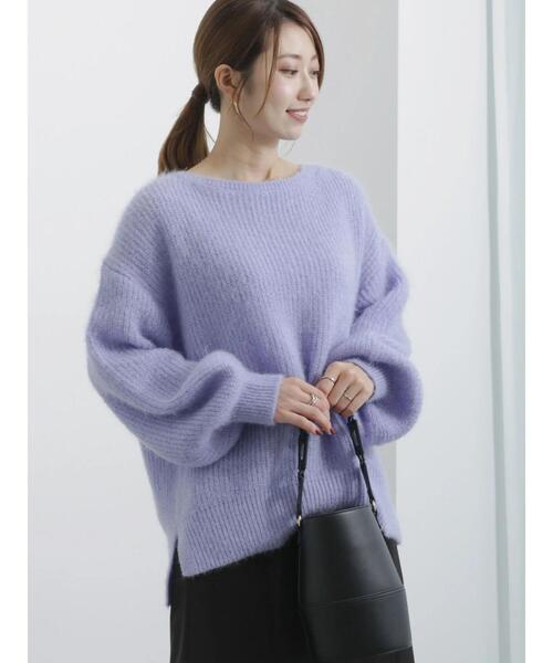 Te chichi（テチチ）の「エアリーシャギーニットプルオーバー（ニット/セーター・レディース・グレー/ミント/ラベンダー・F）」の3枚目の写真