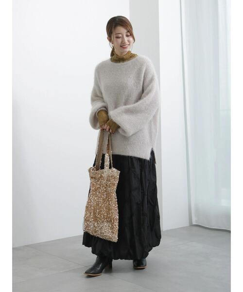 Te chichi（テチチ）の「エアリーシャギーニットプルオーバー（ニット/セーター・レディース・グレー/ミント/ラベンダー・F）」の10枚目の写真