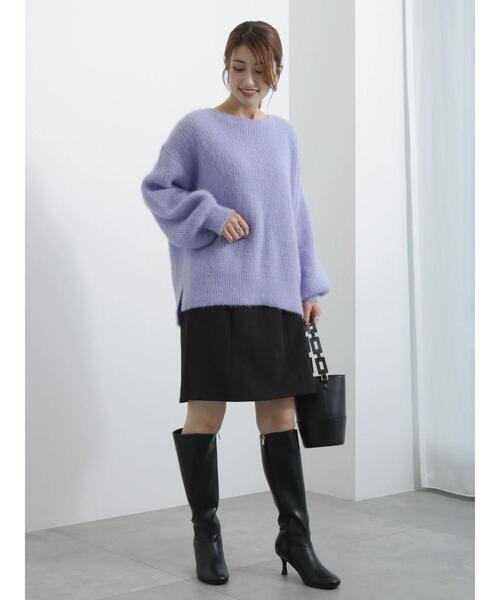 Te chichi（テチチ）の「エアリーシャギーニットプルオーバー（ニット/セーター・レディース・グレー/ミント/ラベンダー・F）」の7枚目の写真