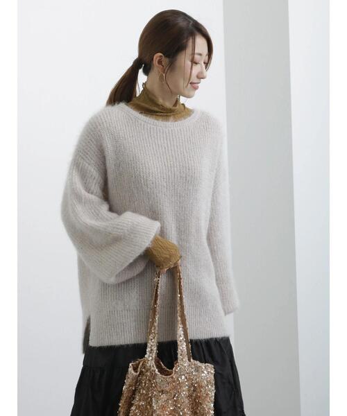 Te chichi（テチチ）の「エアリーシャギーニットプルオーバー（ニット/セーター・レディース・グレー/ミント/ラベンダー・F）」の6枚目の写真