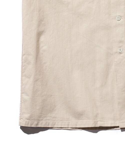 BEAMS PLUS（ビームスプラス）の「BEAMS PLUS /  ガーメントダイ パナマ ショートスリーブ オープンカラー シャツ（シャツ/ブラウス・メンズ・ピンク系その他/グリーン系その他/オリーブ/サンドベージュ・LARGE/MEDIUM/SMALL/X-LARGE）」の17枚目の写真