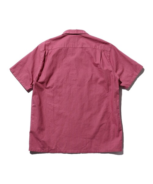 BEAMS PLUS（ビームスプラス）の「BEAMS PLUS /  ガーメントダイ パナマ ショートスリーブ オープンカラー シャツ（シャツ/ブラウス・メンズ・ピンク系その他/グリーン系その他/オリーブ/サンドベージュ・LARGE/MEDIUM/SMALL/X-LARGE）」の11枚目の写真