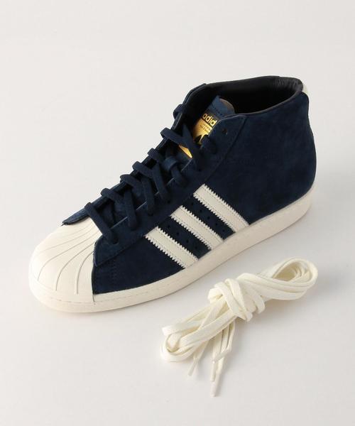 Another Edition（アナザーエディション）の「【展開店舗限定】adidas　PRO MODEL VINTAGE DLX/BCadidas PRO/M VNTG DLX（スニーカー・レディース・ホワイト/ネイビー・22.5cm/23.5cm/24.5cm）」の6枚目の写真