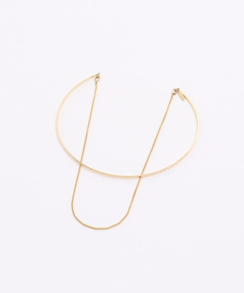 NOLLEY’S（ノーリーズ）の「チェーンレイヤードチョーカー・2（ネックレス・レディース・ゴールド/シルバー・FREE）」の3枚目の写真