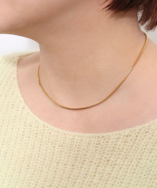 NOLLEY’S（ノーリーズ）の「チェーンレイヤードチョーカー・2（ネックレス・レディース・ゴールド/シルバー・FREE）」の4枚目の写真