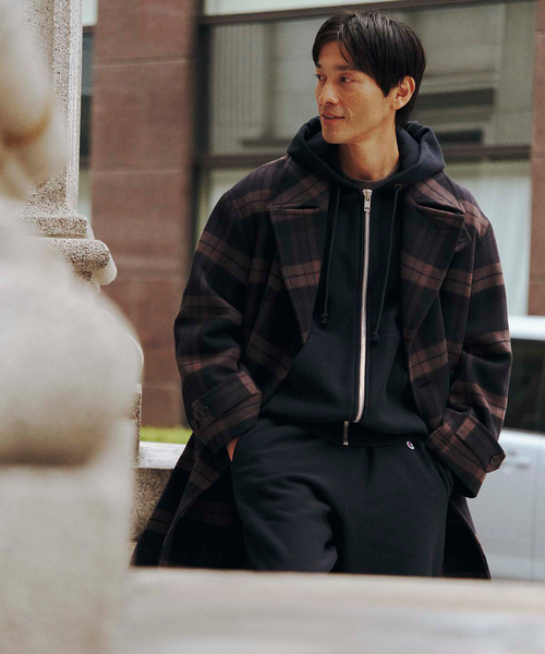 セール】【CHAMPION / チャンピオン】別注 SOLID ZIP SWEAT HOODIE