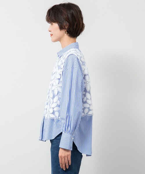 ノーリーズ　レース2wayジレ NOLLEY'S（ノーリーズ）の「BROCHE レース2WAYジレ（シャツ