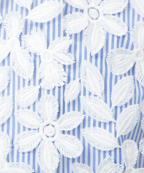 NOLLEY’S(ノーリーズ)の「BROCHE レース2WAYショートジレ(シャツ/ブラウス・レディース・オフホワイト・38)」の15枚目の写真